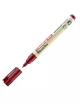 Marcatore Permanente 25 Ecoline Edding - Punta Conica - 1 mm - 4-25002 (Rosso Conf. 10)