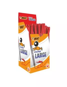 Penna a Sfera Cristal Bic - Punta Large - 1,6 mm - 951625 (Rosso Conf. 50)