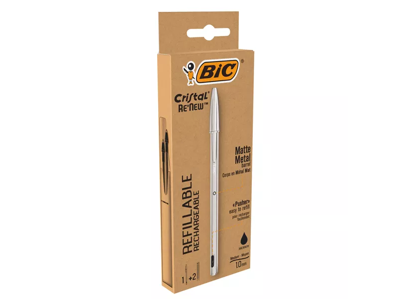 Penna a Sfera Cristal Re'New Bic - 1 mm - 997201 (Nero) Penna a Sfera Cristal Re'New Bic - 1 mm - 997201 (Nero)