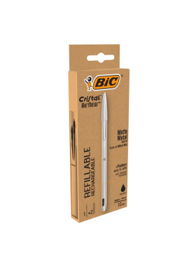 Penna a Sfera Cristal Re'New Bic - 1 mm - 997201 (Nero)