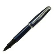 Penna Roller Aldo Domani Monteverde - Punta Media - Fusto Nero - J059626 (Blu)