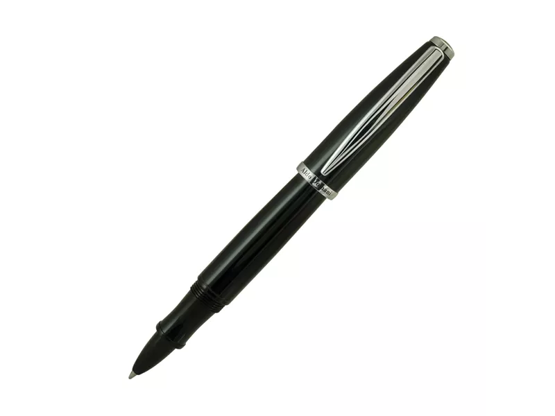 Penna Roller Aldo Domani Monteverde - Punta Media - Fusto Nero - J059616 (Blu)