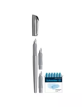 Penna Stilografica Callissima Schneider - 3 Punte Intercambiabili - P143812 (Antracite)