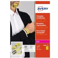 Braccialetti Identificativi Stampabili Avery - A4 - L4001-5 (Giallo Conf. 5)