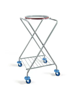 Carrello Portasacco Pieghevole Perfetto - 58x56x106 cm - 0470G (Acciaio)