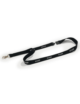 Cordoncino per Portabadge Stampato Durable - 44 cm - Staff - 8239-01 (Nero Conf. 10)