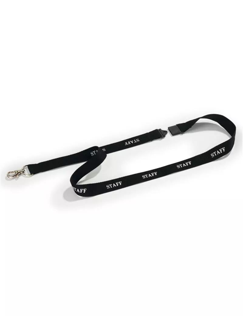 Cordoncino per Portabadge Stampato Durable - 44 cm - Staff - 8239-01 (Nero Conf. 10) Cordoncino per Portabadge Stampato Durable - 44 cm - Staff - 8239-01 (Nero Conf. 10)