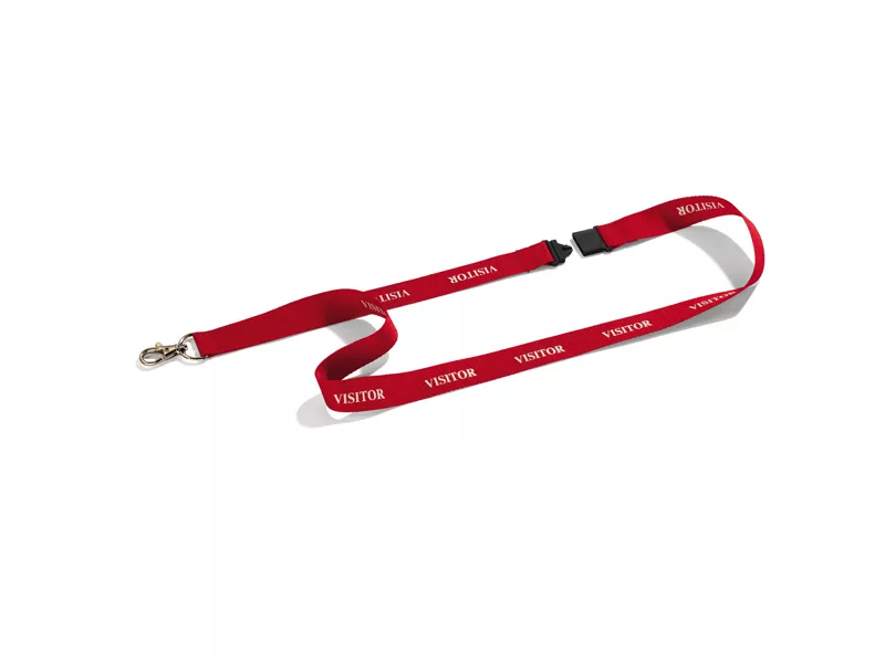 Cordoncino per Portabadge Stampato Durable - 44 cm - Visitor - 8238-03 (Rosso Conf. 10) Cordoncino per Portabadge Stampato Durable - 44 cm - Visitor - 8238-03 (Rosso Conf. 10)