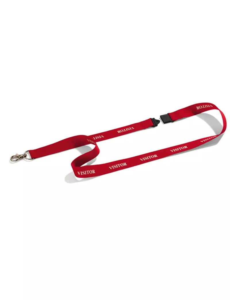 Cordoncino per Portabadge Stampato Durable - 44 cm - Visitor - 8238-03 (Rosso Conf. 10) Cordoncino per Portabadge Stampato Durable - 44 cm - Visitor - 8238-03 (Rosso Conf. 10)