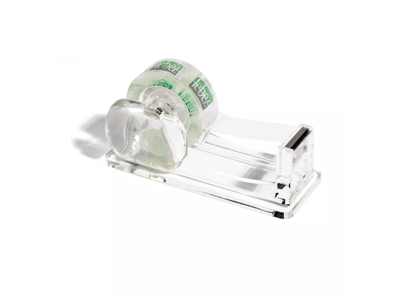 Dispenser per Nastro Adesivo Lebez - 33 m - 80421 (Trasparente)
