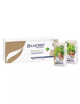 Fazzoletti Econatural Lucart - 4 Veli - 843166J (Avana Conf. 10)