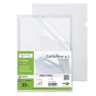 Cartellina a L Poli T Plus Sei Rota - A4 - PPL - 662320 (Trasparente Conf. 25)