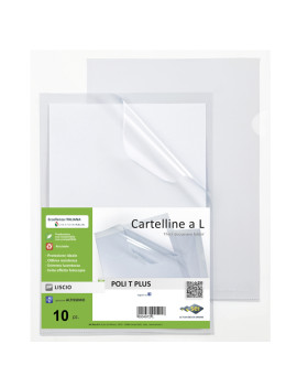 Cartellina a L Poli T Plus Sei Rota - A3 - PPL - 662320 (Trasparente Conf. 25)