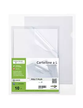 Cartellina a L Poli T Plus Sei Rota - A3 - PPL - 662320 (Trasparente Conf. 25)