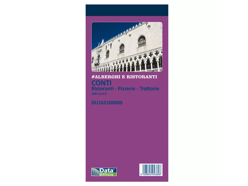 Blocco Conto Ristorante Data Ufficio - 10x21,5 cm - DU162100000 (Conf. 5)