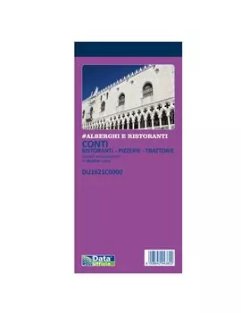 Blocco Conto Ristorante Data Ufficio - 10x21,5 cm - 50 Fogli - DU1621C0000 (Conf. 5)