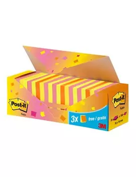 Post-it Notes Super Sticky 654-NP24 3M - 76x76 mm - 7100172223 (Assortiti Conf. 24)