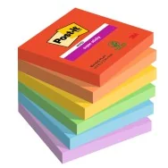Post-it Notes Super Sticky 654-6SS-PLAY 3M - 76x76 mm - 7100258795 (Assortiti Playful Conf. 6)