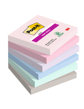 Post-it Notes Super Sticky 654-6SS-SOUL 3M - 76x76 mm - 7100259204 (Assortiti Soulful Conf. 6)