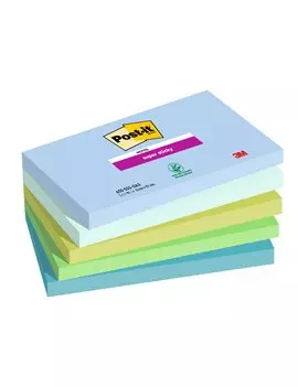 Post-it Notes Super Sticky 655-5SS-OAS 3M - 76x127 mm - 7100258790 (Assortiti Oasis Conf. 5)