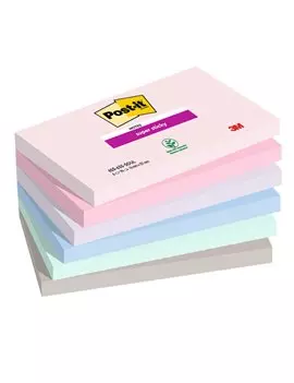 Post-it Notes Super Sticky 655-6SS-SOUL 3M - 76x127 mm - 7100259202 (Assortiti Soulful Conf. 6)