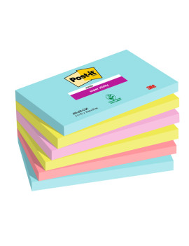 Post-it Notes Super Sticky 655-6SS-COS 3M - 76x127 mm - 7100242784 (Assortiti Cosmic Conf. 6)