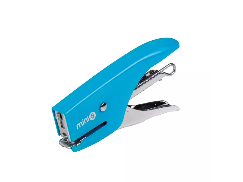 Mini Cucitrice a Pinza Fluo Mini 8 Iternet - 0177AZ (Azzurro)