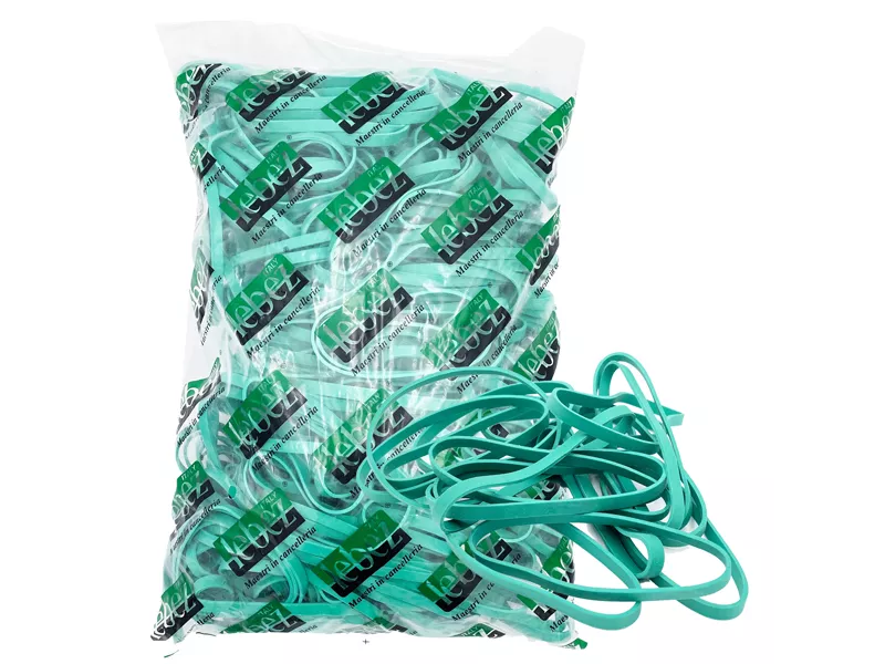 Fettucce Elastiche Lebez - 1 kg - 150 mm x 8 mm - 81780 (Verde)