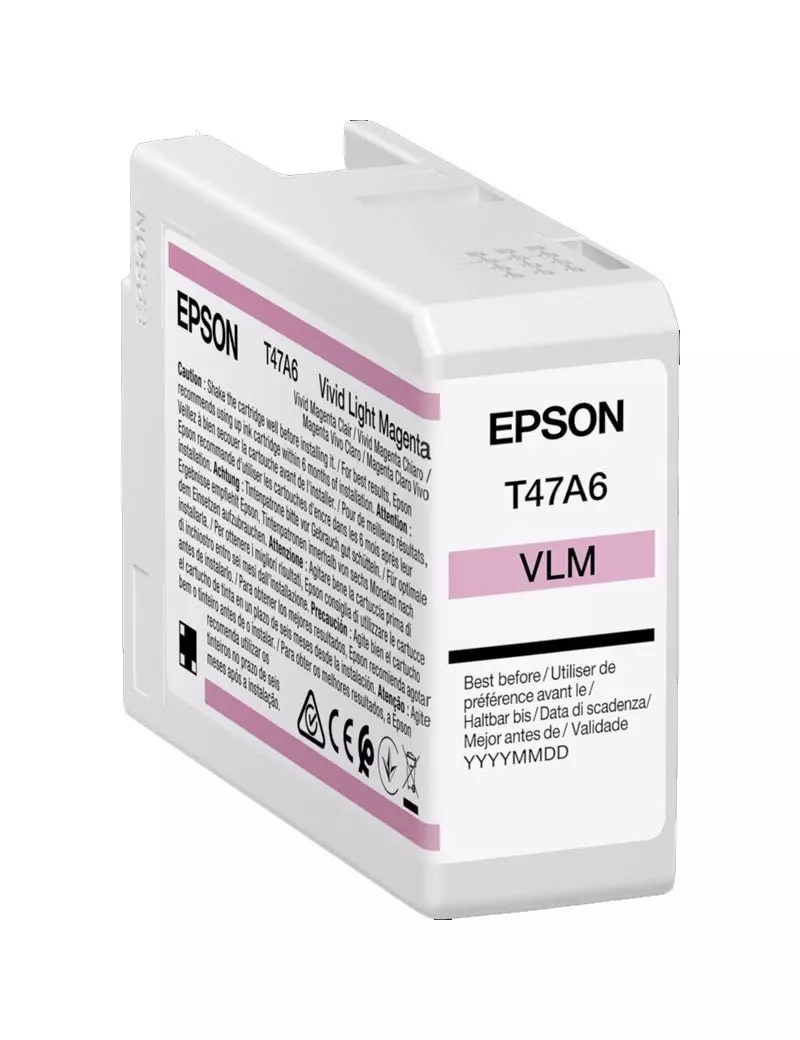 Cartuccia Originale Epson T47A600 (Magenta Chiaro 50 ml) Cartuccia Originale Epson T47A600 (Magenta Chiaro 50 ml)
