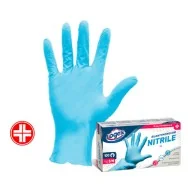 Guanti in Nitrile non Talcati Logex - Taglia XL - 3476LXXL (Azzurro Conf. 100)