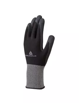 Guanti in Poliestere Spandex Spalmato in Nitrile VE724NO Delta Plus - Taglia 8 - VE724NO-08 (Grigio e Nero)