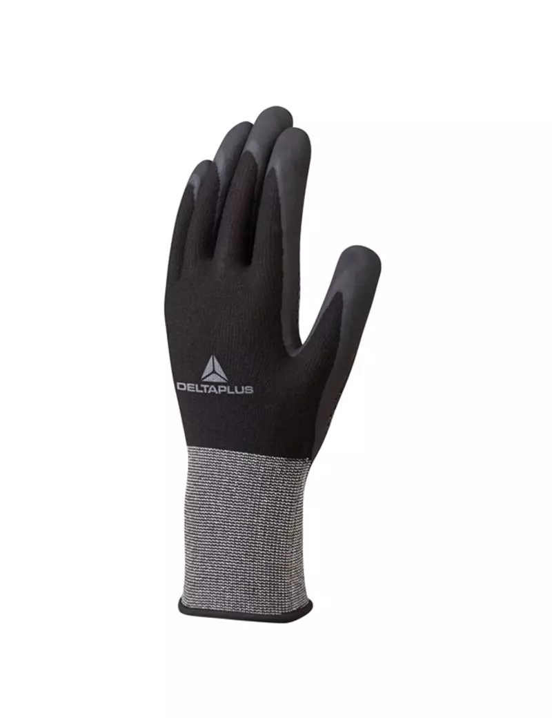 Guanti in Poliestere Spandex Spalmato in Nitrile VE724NO Delta Plus - Taglia 8 - VE724NO-08 (Grigio e Nero) Guanti in Poliestere Spandex Spalmato in Nitrile VE724NO Delta Plus - Taglia 8 - VE724NO-08 (Grigio e Nero)