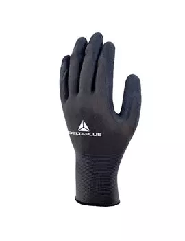 Guanti in Poliestere Spalmato in Lattice VE630 Delta Plus - Taglia 8 - VE630GR08 (Grigio e Nero)