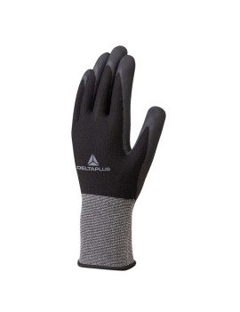Guanti in Poliestere Spandex Spalmato in Nitrile VE724NO Delta Plus - Taglia 10 - VE724NO10 (Grigio e Nero)