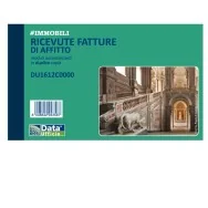 Blocco Ricevute/Fatture Affitto Data Ufficio - 50/50 Copie Autoricalcanti - 16,8x10 cm - DU1612C0000 (Conf. 5)