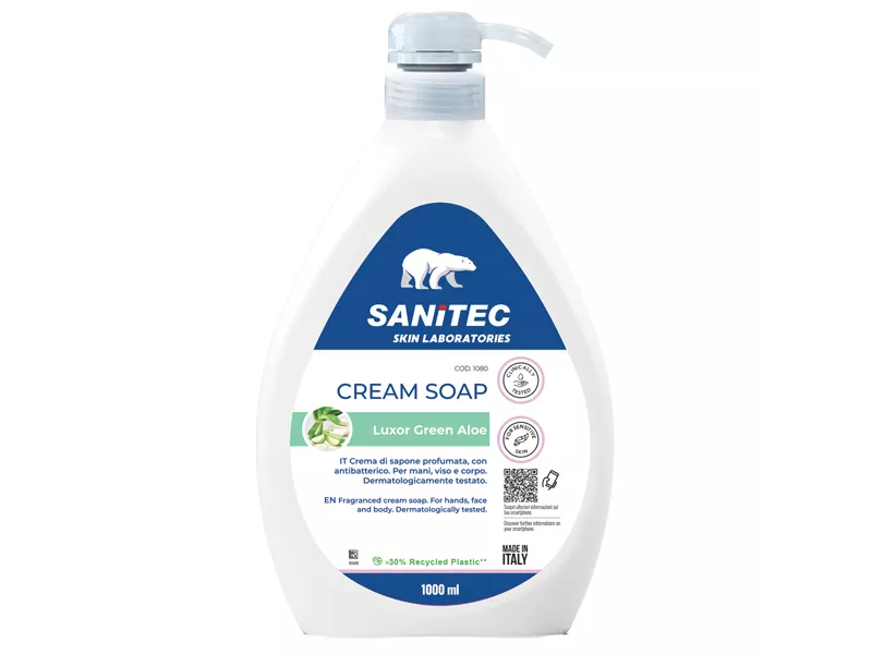 Crema di Sapone Luxor Green Aloe Sanitec - 1080 - 1 Litro