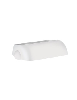 Coperchio per Cestino Gettacarte Soft Touch Mar Plast - 23 Litri - 33,5x22,5x9 cm - A74401BI (Bianco)