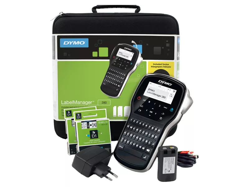 Etichettatrice Dymo Labelmanager 280 Kit - 2091152 (Nero) Etichettatrice Dymo Labelmanager 280 Kit - 2091152 (Nero)