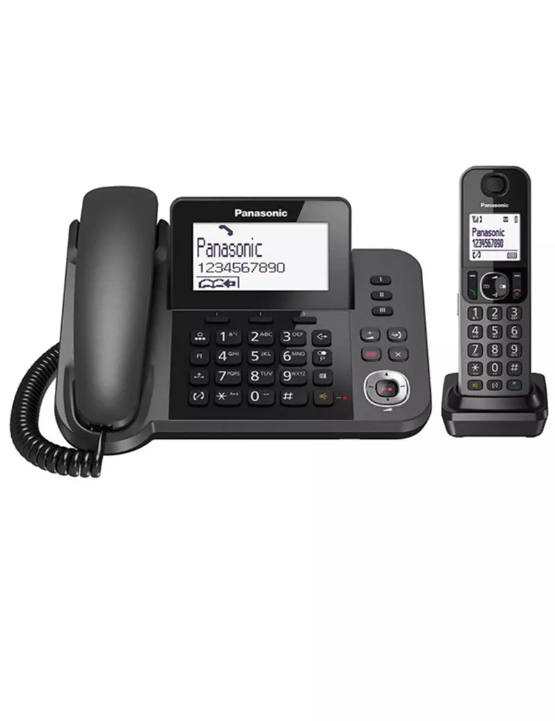 Telefono Cordless Centralino KX-TGF310EXM - 531812082 (Nero) Telefono Cordless Centralino KX-TGF310EXM - 531812082 (Nero)