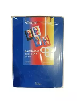 Portablocco con Molla in Metallo Iternet - A4 - 7071BL (Blu)