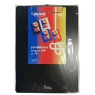 Portablocco con Molla in Metallo Iternet - A4 - 7071N (Nero)