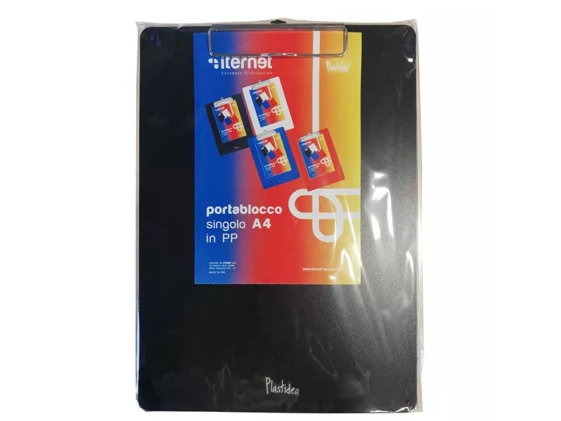 Portablocco con Molla in Metallo Iternet - A4 - 7071N (Nero)