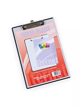 Portablocco Personalizzabile con Molla in Metallo Iternet - A4 - 7078 (Trasparente)
