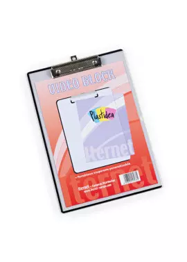 Portablocco Personalizzabile con Molla in Metallo Iternet - A4 - 7078 (Trasparente)
