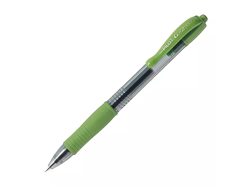 Penna Gel a Scatto G-2 Pilot - 0,7 mm - 001394 (Verde Chiaro)