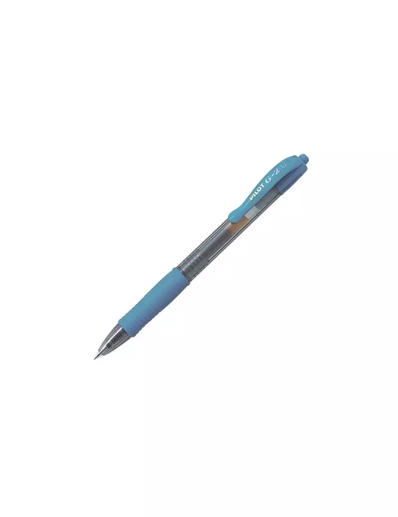 Penna Gel a Scatto G-2 Pilot - 0,7 mm - 001396 (Celeste) Penna Gel a Scatto G-2 Pilot - 0,7 mm - 001396 (Celeste)
