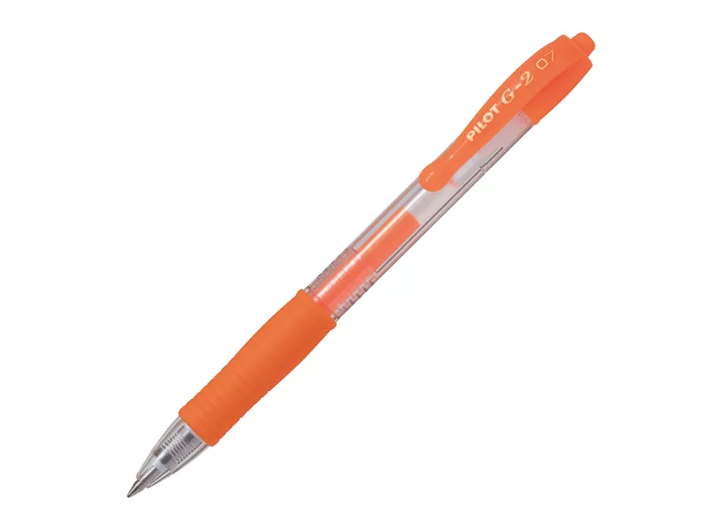 Penna Gel a Scatto G-2 Pilot - 0,7 mm - 001380 (Arancio Neon)