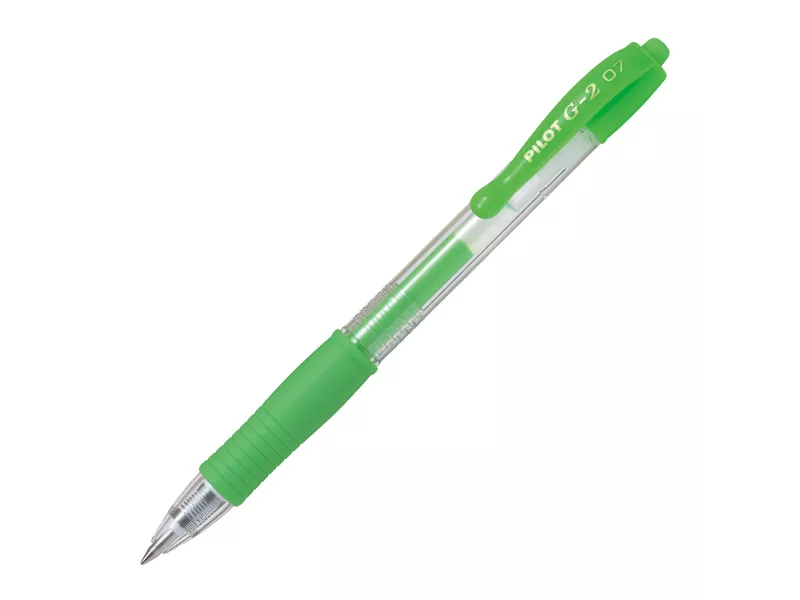 Penna Gel a Scatto G-2 Pilot - 0,7 mm - 001384 (Verde Neon)