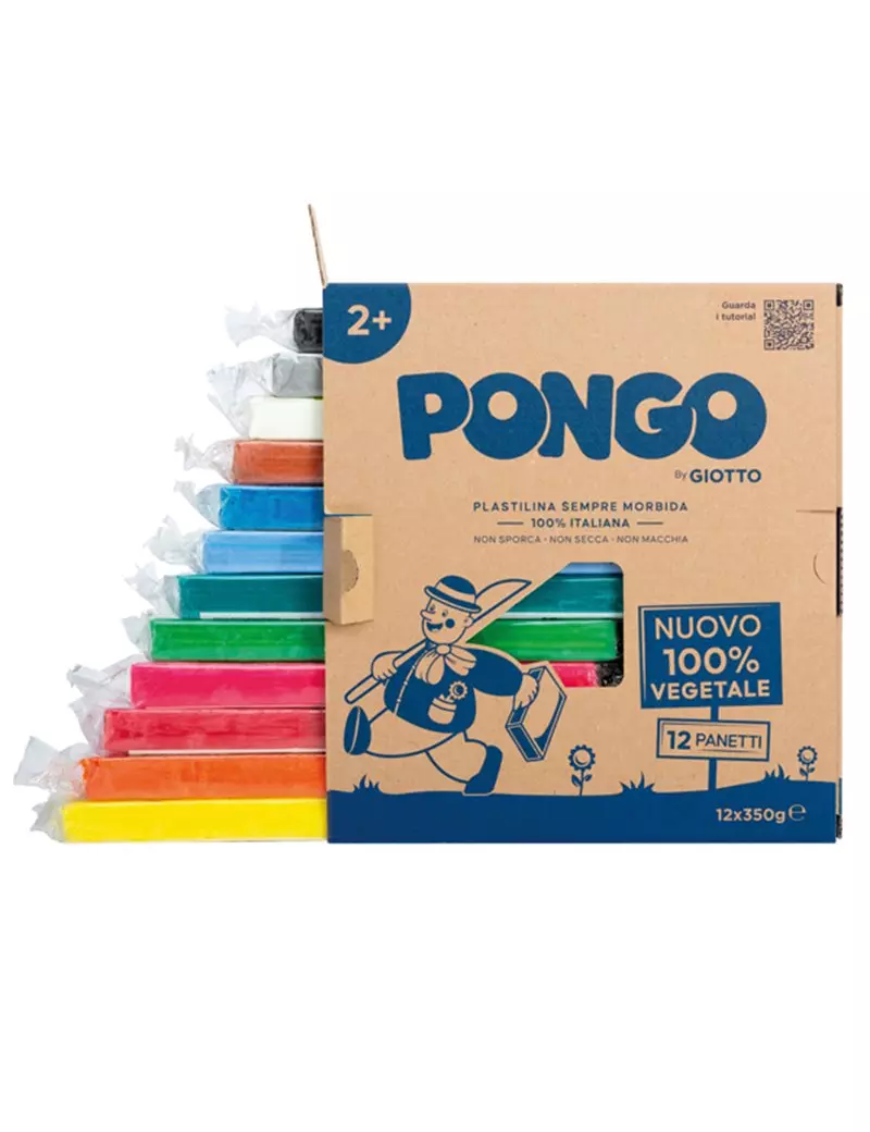 Pongo Giotto Fila - 350 g - F603600 (Assortiti Conf. 12) Pongo Giotto Fila - 350 g - F603600 (Assortiti Conf. 12)
