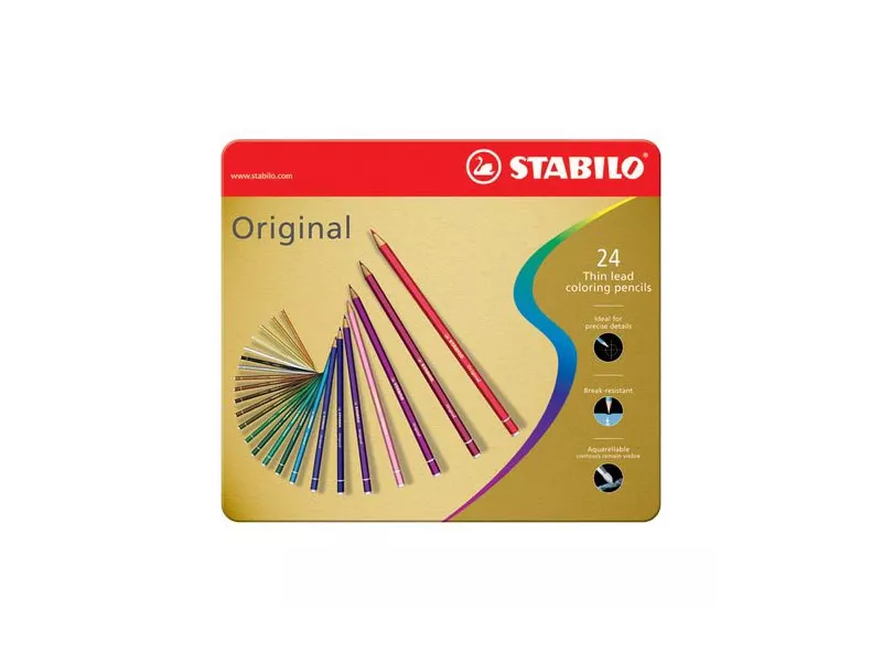 Matite Colorate Original Stabilo - 2,5 mm (Assortiti Conf. 24) Matite Colorate Original Stabilo - 2,5 mm (Assortiti Conf. 24)